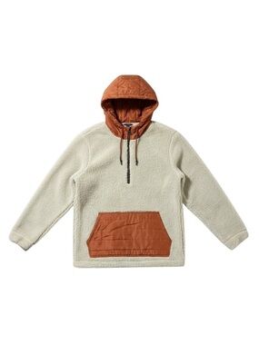 Stoic Sherpa Quilted 1/2-Zip Hoodie Size Medium
